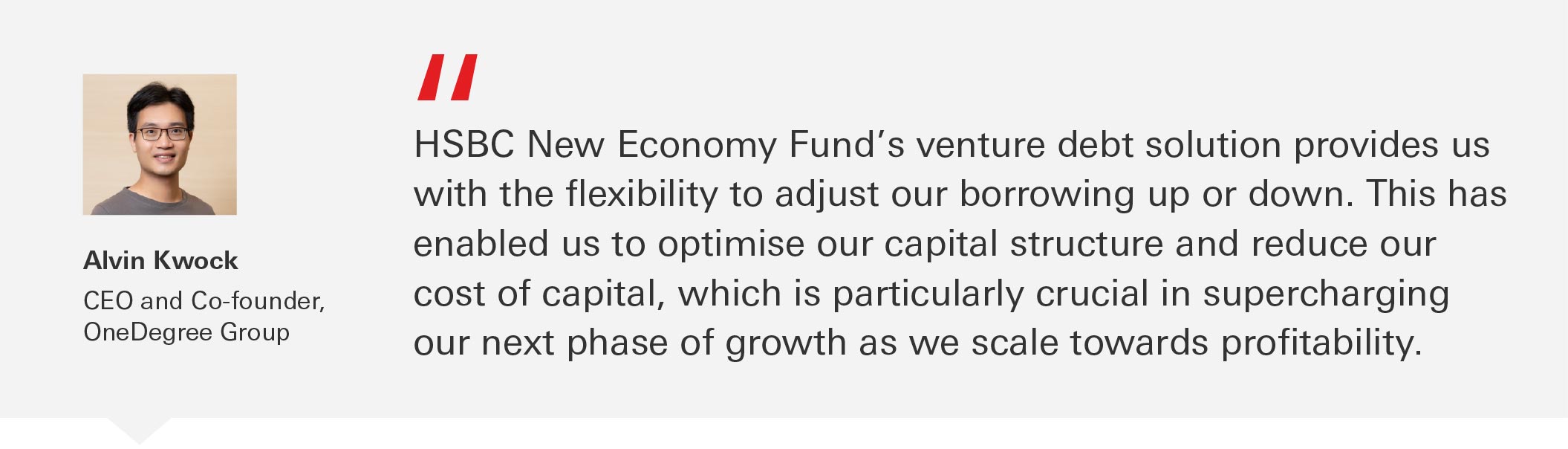 Alvin Kwock, CEO and Co-founder of OneDegree Group