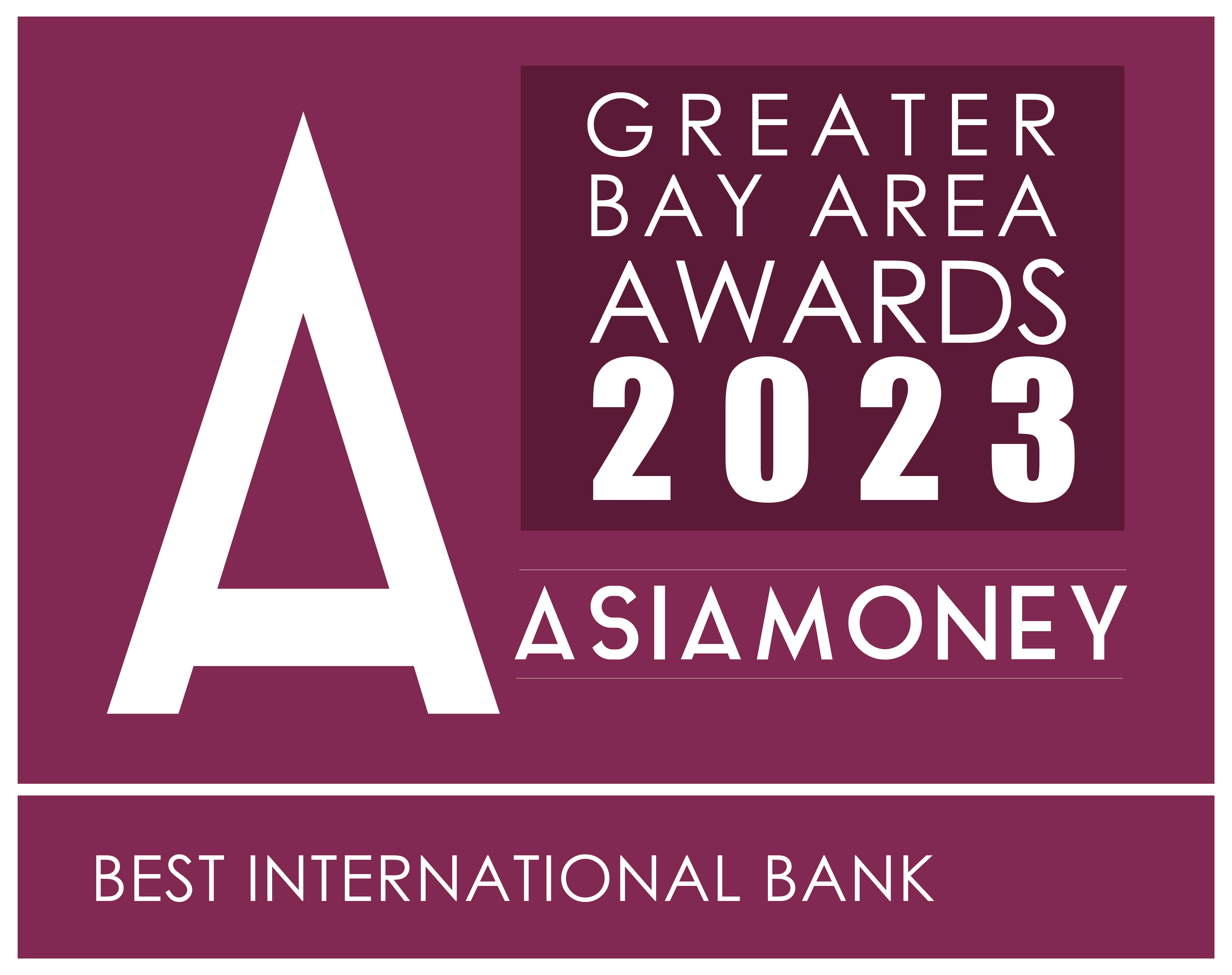 2023 Asiamoney best international bank award