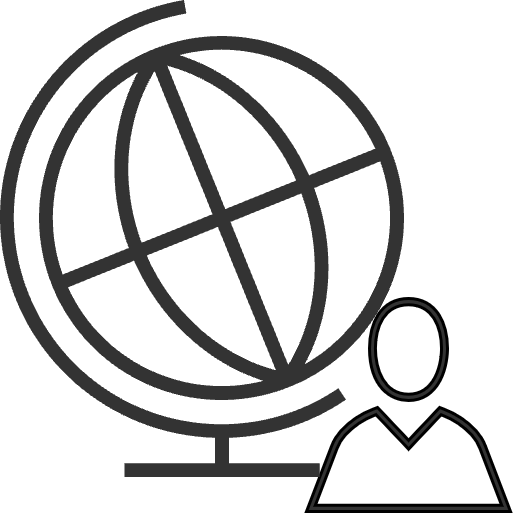 Extensive global network icon